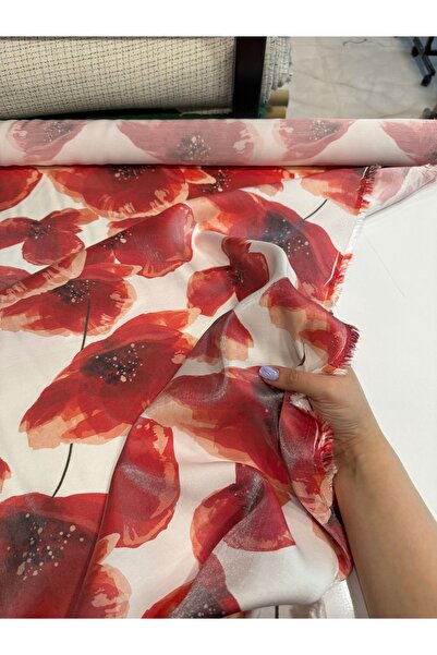 Yaren Ülker Floş Saten- Saten Viskon Kumaş Çift En