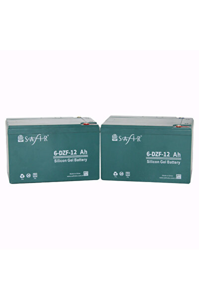 SAFİR Safir Jel Akü 12 V - 12+ Ah 4.2 Kg ( 14ah Uyumlu ) 2'li Set