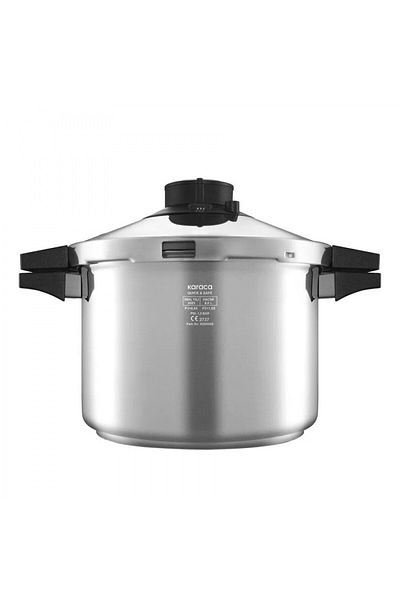Karaca Quick and Safe Schnellkochtopf Set mit Induktionsboden 6+8 Lt