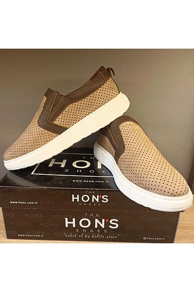 HON'S Γνήσια ανδρικά παπούτσια από δέρμα Nubuck Poly Sole