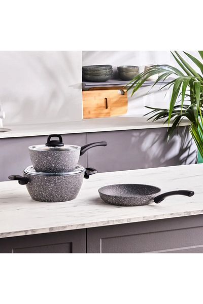Karaca Gris Biogranite Kochgeschirr-Set, 5-teilig