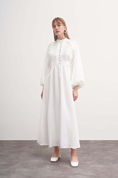 FUSHYA فستان سهرة من الساتان - تصميم مربوط