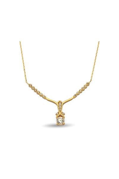 Çgk Çiğdem Gürel Kuyumculuk Kadın Çıtır 8 Ayar Altın Kolye Zk0144