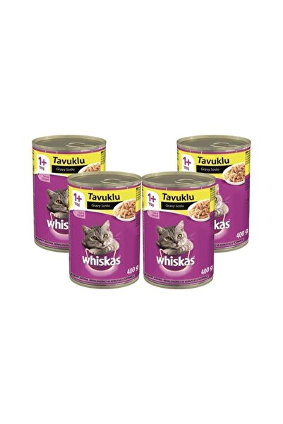 Whiskas Whıskas Konserve Mama 400gr Erıskın Tavuklu X4