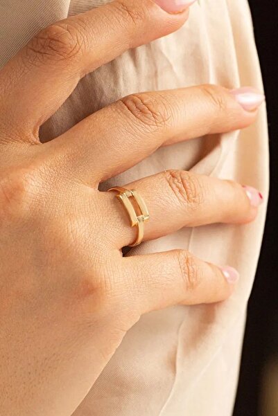 Çgk Çiğdem Gürel Kuyumculuk 2 Sıra Kaburga Altın Yüzük