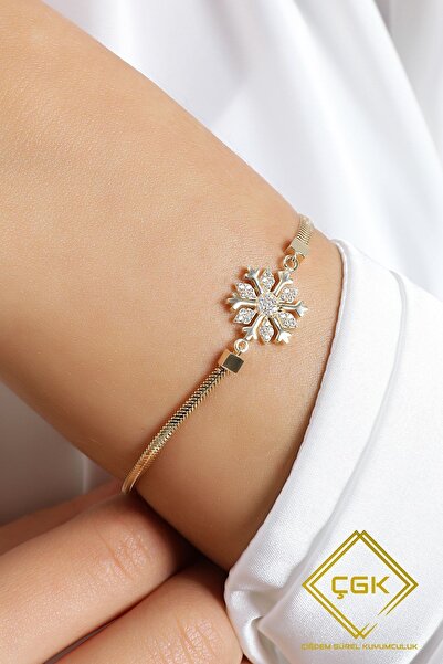 Çgk Çiğdem Gürel Kuyumculuk Balık Sırtı Kartanesi Altın Bileklik