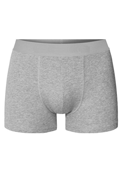 QULAT Erkek Likralı Pamuklu Boxer Gri