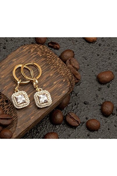 Çgk Çiğdem Gürel Kuyumculuk Sallantılı Baget Halka Altın Küpe