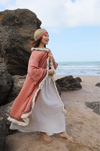 Su Koleksiyon قفطان بوهو بتصميم قطني آسيوي