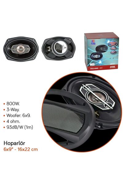 NYF Hoparlör Oval 16x22 cm - 6x9 inç 800W TRG-6995