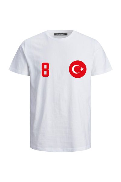 Efendioğlu Design Number 8 Turkey National Team - Arda Printed Kids T-Shirt