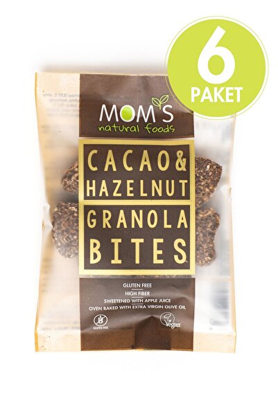 Mom's Natural Foods 6'lı Glutensiz Kakao & Fındık Granola Bıtes