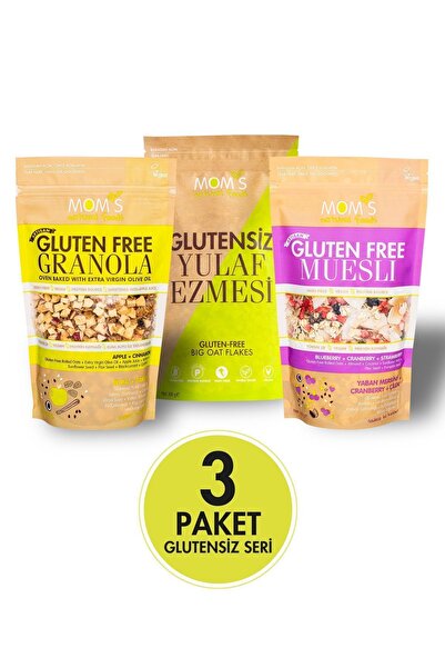 Mom's Natural Foods 3'lü Glutensiz SERİ