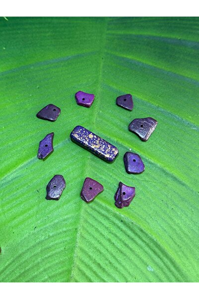 Gönülden Tasarım 1-3 CM Veličina Ljubičasta Perforisana Kost