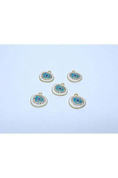 Yüksel Boncuk Gold Plated Evil Eye Bead Model - Intermediate Material