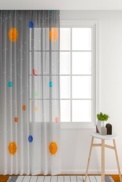 ZÜPER TEKSTİL Tül Perde Seyrek Pile (1x2) Çocuk Odası Tül Perde Çocuk Odası G...