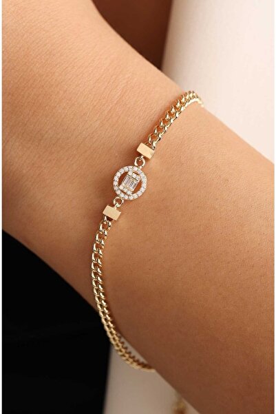 Çgk Çiğdem Gürel Kuyumculuk Baget Gurmet Zincirli Altın Bileklik