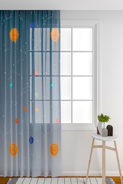 ZÜPER TEKSTİL Tül Perde Seyrek Pile (1x2) Çocuk Odası Tül Perde Çocuk Odası M...