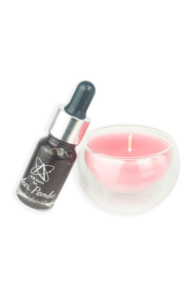 Alze Kimya Hobi Şeker Pembe Sıvı Pigment 20 ml - Mum Malzemesi ve Hobi Çalışm...