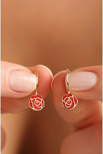 Çgk Çiğdem Gürel Kuyumculuk Gül Çocuk Küpesi