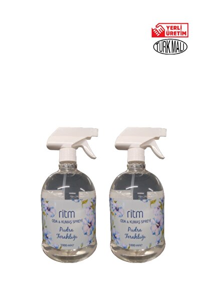 Ritm Oda&Kumaş Spreyi Pudra Ferahlığı 1000ml x 2 Adet