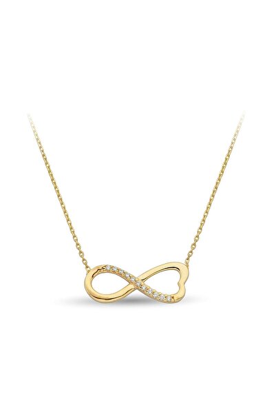Çgk Çiğdem Gürel Kuyumculuk Sonsuzluk Altın Kolye Zk0216
