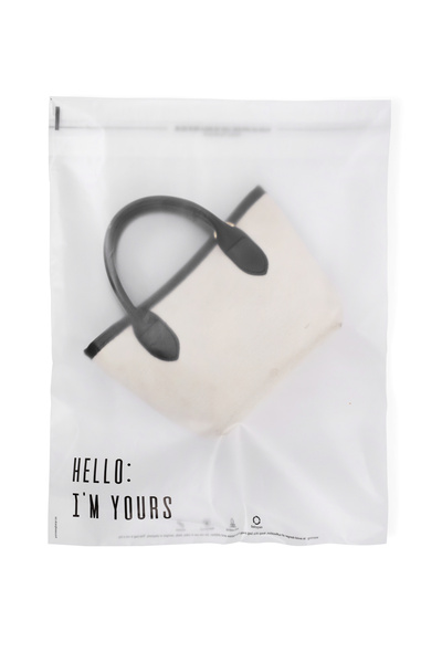 House Of Pack Buzlu Şeffaf Kargo Poşeti - 48x55 Cm - ' Hello I'm Yours ' Baskılı - 100 Adet