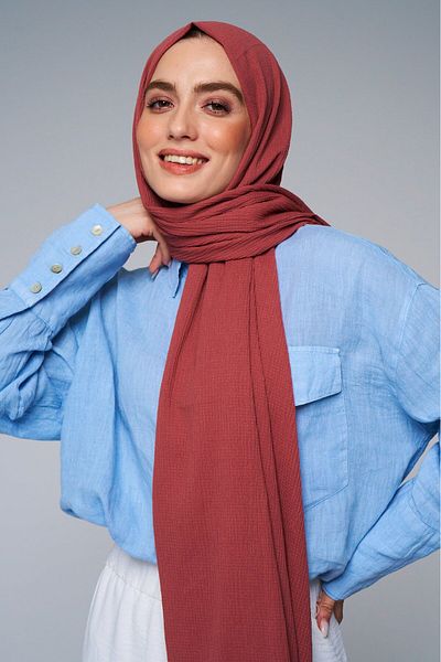 Modakaşmir Şal cu model încreţit