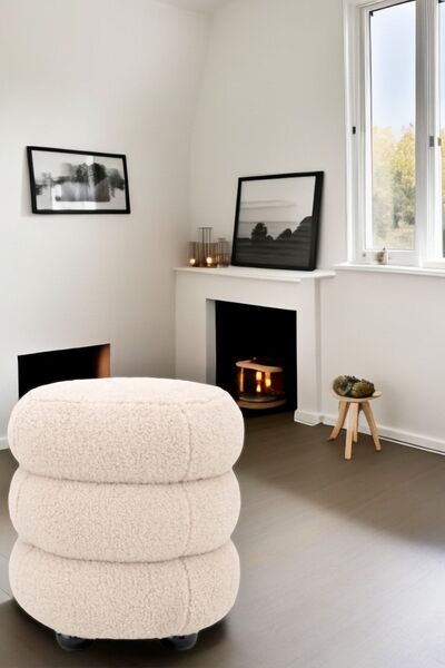 CARBONE Puf Bench ,Puffy ,Puf Tedy Kumas ,Ayak Ucu Puf ,Ayak