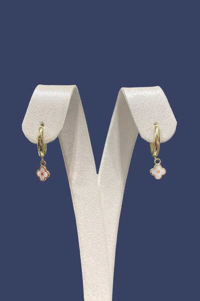 Altınaşkı Sallantılı Çiçek Altın Küpe