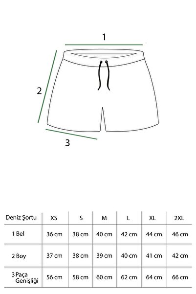 Vatkalimon Erkek Cepli Fileli Desenli Mayo Deniz Şortu