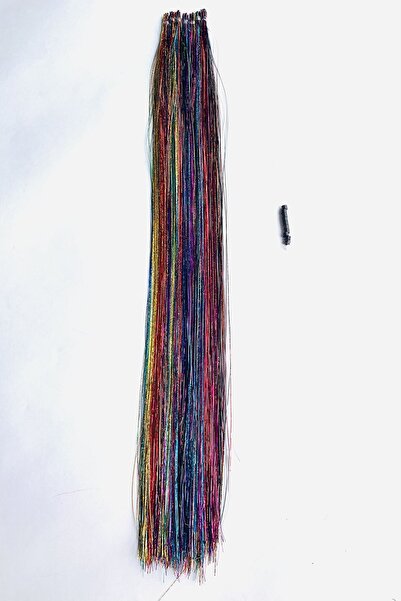 Kadına Dair Renkli Kaynak Saç Simli 10lu Karışık Renkli Kaynak Saç Ve Boncuk