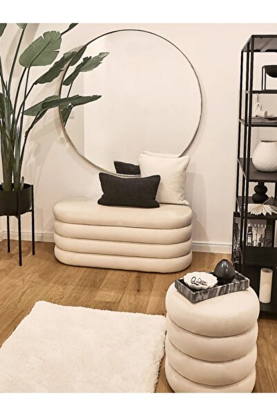 hoom concept Relax Bench Ve Puf Takımı, Bej