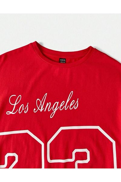 FAVORİST Los Angeles 23 Printed Unisex (Wide Fit) Oversize T-SHIRT
