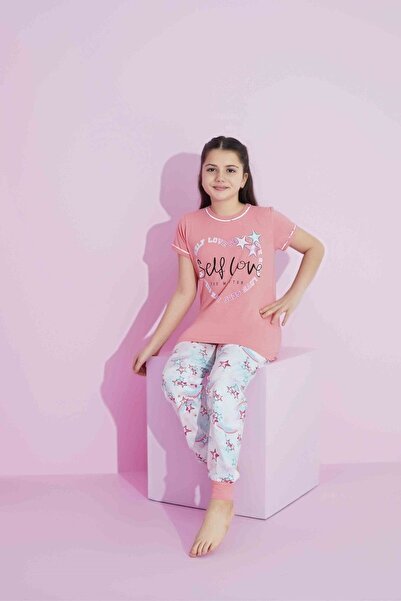 Tarık Σετ πυτζάμες με κοντομάνικο βαμβακερό κορίτσι
