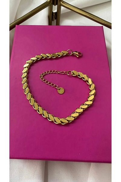 PANCO SHOP ACCESSORIES JEWELRY Kararmaz Garantili %100 Çelik Arpa Bileklik ( Denizde Duşta Kararmaz Kadın Bileklik )