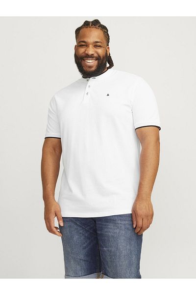 Jack & Jones Plus T-Shirt Plus Einfarbig T-Shirt
