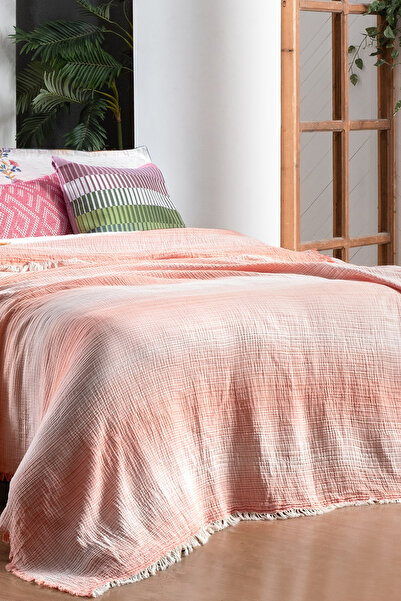 Sarev Nelson Somon Tek Kişilik %100 Pamuk Yatak Örtüsü Seti