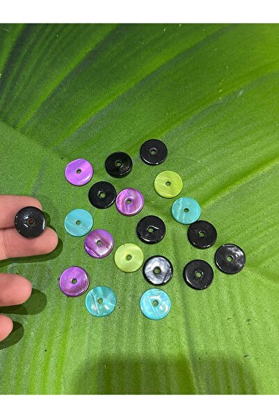 Gönülden Tasarım 19 perforovanih staklenih perli za nakit, 1 cm, Sa deznom