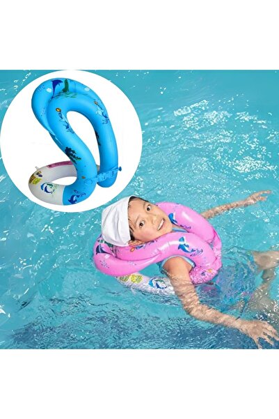 TUENGİ STORE Mavi 3-7 Yaş (18-30 KG) Çocuk Şişme Can Yeleği Boyunluk Yelek