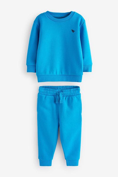 Next Baby Cobalt Blue Jogger Suit - 100% Cotton, Long Sleeve