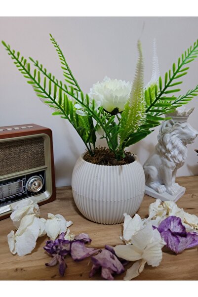 La bella bazar Τεχνητό λουλούδι με ρεαλιστική εμφάνιση σε γλάστρα με φύκια σε...