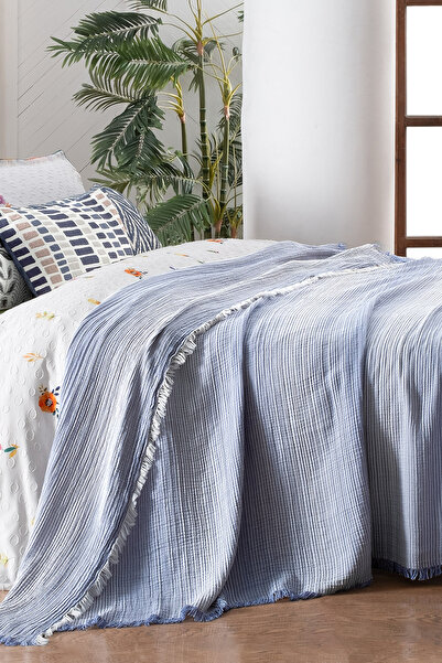 Sarev Nelson Çift Kişilik %100 Pamuk Yatak Örtüsü