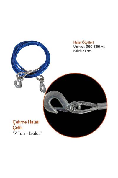 Carub 7 Ton Çelik Çekme Halatı Br1720507