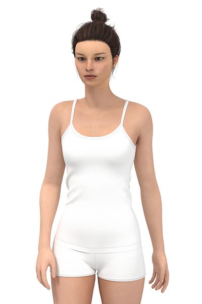 TOLIN 1224 Model White Γυναικείο Αθλητής - 100% βαμβάκι, σωλήνες και λουράκια από κορδόνι