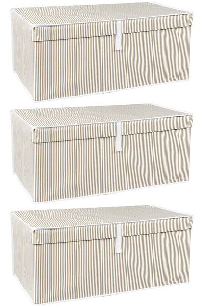 Emofom Mega Plus Multi-Purpose Box - 70X40X30 cm Organizer, Pillow, Quilt and Clothing Bag (3 Pcs)