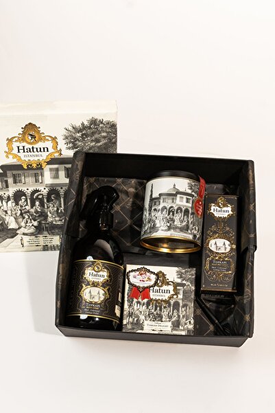Hatun İstanbul Topkapı Room Spray Lüks Hediye Seti Lokum Kahve Body Mist