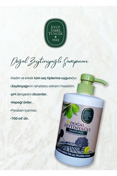 Eyüp Sabri Tuncer Eyüp Sabri Tuncer Shampoo with Natural Olive Oil - BUY 6 GET 5 700 ml and ROSIE