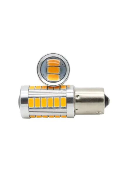 CLSKNGARAGE Tiger Marketing Tek Duy Mercekli Turuncu33 Led Düz Tırnak 1156 Le...