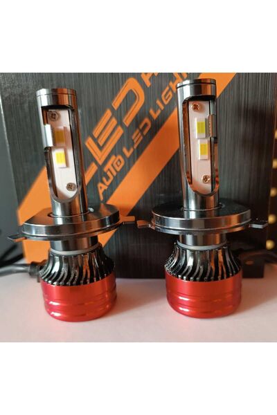 YENİLZD H4 KISA UZUN FAR LEDİ 12000 LUMEN CSP ŞİMŞEK ETKLİ LED XENON